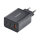 Intenso Power Adapter W65ACC Gan, Schwarz 65 Watt Netzteil, Zwei USB-C Anschlüsse und einem USB-A Anschluss