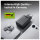 Intenso Power Adapter W65ACC Gan, Schwarz 65 Watt Netzteil, Zwei USB-C Anschlüsse und einem USB-A Anschluss