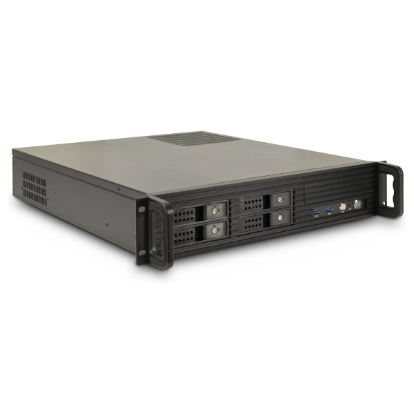 Inter-Tech IPC 2U-2504 (schwarz, 2 Hheneinheiten)