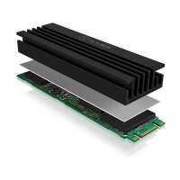 ICY BOX Kühlkörperset für M.2 SSD,...