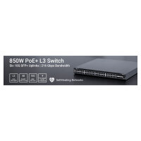 INTELLINET 54-P PoE+ Managed Switch 6x10GbE 850W