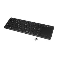Logilink Tastatur Wireless mit Touchpad, 2,4 GHz, schwarz