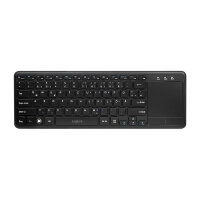 Logilink Tastatur Wireless mit Touchpad, 2,4 GHz, schwarz
