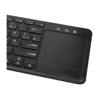 Logilink Tastatur Wireless mit Touchpad, 2,4 GHz, schwarz