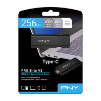 STICK PNY PRO Elite V3 - USB-Flash-Laufwerk - 256 GB