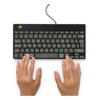 R-Go Tastatur Compact Break FR-Layout verkabelt schwarz