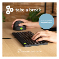 R-Go Tastatur Compact Break FR-Layout verkabelt schwarz