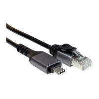 VALUE USB 3.2 Gen 2 Typ C zu Gigabit Ethernet Konverterkabel, schwarz, 1 m