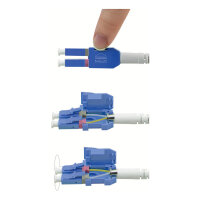 ROLINE LWL-Kabel duplex 9/125m OS2, LC/LC, UNIBOOT, gelb, 1 m