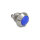 Drucktaster zum Einbau 12 mm 2 x Schraubklemme blau