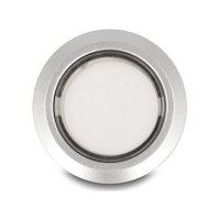 Drucktaster zum Einbau 22 mm 5 x Lötanschluss Taster flach Kunststoff LED weiß