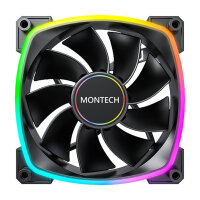 140mm Montech RX140 PWM 140x140x25 Black