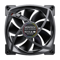 140mm Montech RX140 PWM 140x140x25 Black