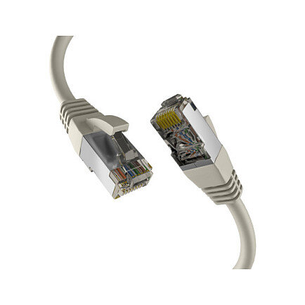 EFB RJ45 Patchkabel S/FTP PIMF Cat8.1 0.25m grau