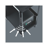 Wera 9700 Tool Rebel Werkstattwagen 1 (Speditionsversand)