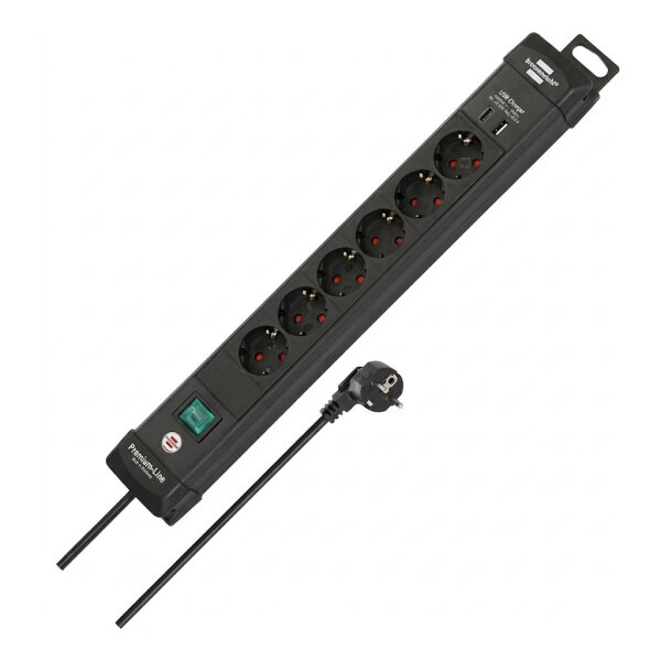 Brennenstuhl Premium Line 6fach schwarz *DE*