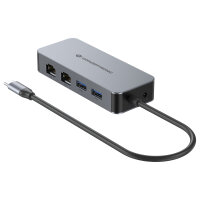CONCEPTRONIC Adapter USB-C->2xGbE+2xUSB-A3.2 5Gbs...