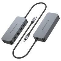 CONCEPTRONIC Adapter USB-C->2xGbE+2xUSB-A3.2 5Gbs 0.30m gr