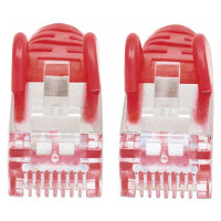 Patchkabel Cat6a-Stecker/Cat7-Rohkabel 2m rot