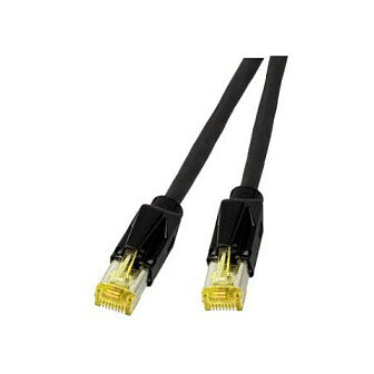 EFB RJ45 Patchkabel Cat.6A S/FTP LSZH Draka UC900 TM31 schwarz 30m