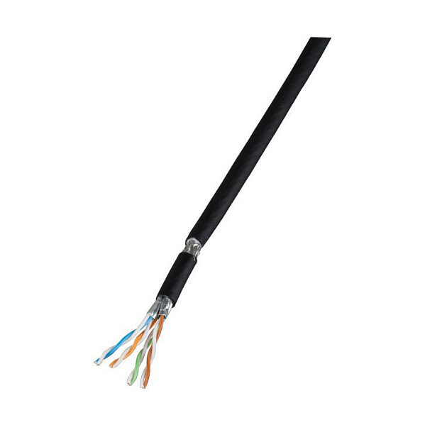 EFB EFB Cat.7 Flexkabel S/FTP Pur/Gummi RAL9005 100m schwarz