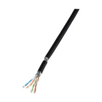 EFB EFB Cat.7 Flexkabel S/FTP Pur/Gummi RAL9005 100m schwarz