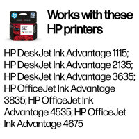 HP Ink No 652 HP652 HP 652 Color (F6V24AE)
