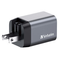 Verbatim GaN-Ladegert 35W, 1x USB-A , 1x USB-C (grau, PD 3.0, QC 3.0)