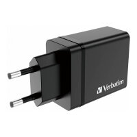 Verbatim Ladegert 30W, 1x USB-C , 3x USB-A (schwarz, PD 3.0, QC 3.0)