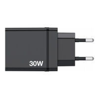Verbatim Ladegert 30W, 1x USB-C , 3x USB-A (schwarz, PD 3.0, QC 3.0)