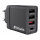 Verbatim Ladegert 30W, 1x USB-C , 3x USB-A (schwarz, PD 3.0, QC 3.0)