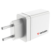 Verbatim Ladegert 30W, 1x USB-C , 3x USB-A (wei, PD 3.0, QC 3.0)