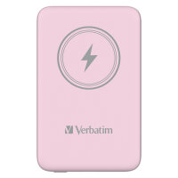 Verbatim Wireless Powerbank Charge n Go 10.000mAh (rosa, Qi, PD 3.0, Quick Charge 3.0)