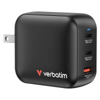 Verbatim Mini-GaN-Ladegerät 100W 3 Anschluss