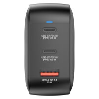 Verbatim Mini-GaN-Ladegerät 100W 3 Anschluss