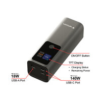 Verbatim Charge n Go Powerbank 27.000 mAh metall-grau