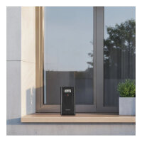 HAMA 222242 Wetterstation Usedom sw Funkuhr Temperatur