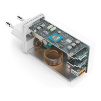HAMA Schnellladegert GaN, 2x USB-C PD, 1x USB-A QC 65W Wei