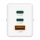 HAMA Schnellladegert GaN, 2x USB-C PD, 1x USB-A QC 65W Wei