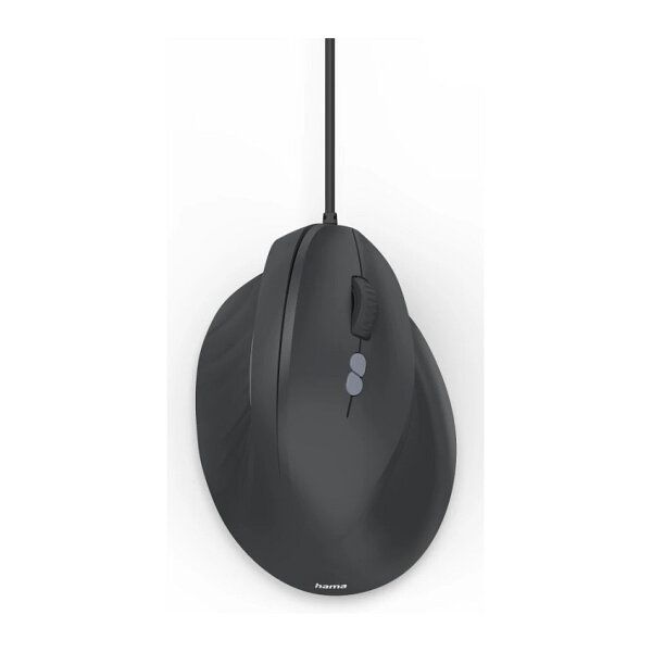 HAMA ergonomische Vertikalmaus,ECM-500R,mit Kabel,7 T,Schwar