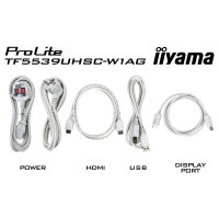80,0cm/31.5" (1920x1080) iiyama ProLite TF3239MSC-W1AG 16:9 FHD AMVA3 8ms 60Hz HDMI DisplayPort VGA VESA Speaker Touch White