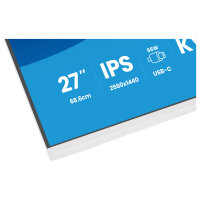 68,5cm/27" (2560x1440) iiyama ProLite XB2797QSNP-W1 16:9 QHD IPS 1ms 75Hz HDMI DisplayPort USB-C VESA Speaker White