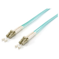 Equip Patchkabel LC->LC 35.00m Multimode Duplex OM3 türkis