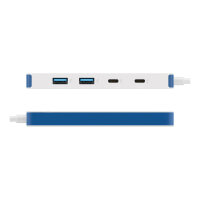 D TARGUS HyperDrive Flex 4 Port USB-C Hub Blue