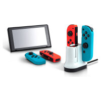 PDP Ladestation 4 Controller schw/weiß für Nintendo Switch