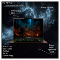 Captiva Notebook Highend Gaming I95-048GE i7-14650HX/16GB/500SSD/RTX5070/W11 Home