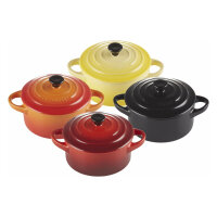 4x1 Le Creuset Mini Braeterset m.Deckel 10x5cm, Feuer u....