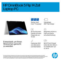 HP OmniBook 5 Flip 14-fp0471ng Core7 150U/16GB/512SSD/W11 Home Touch