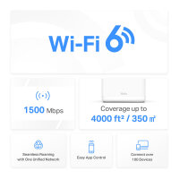 Mercusys WL-Router Halo H60X Home Mesh WiFi System 2-Pack