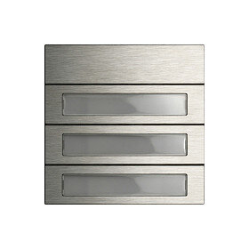 GIRA 5533920 Ruftastenmodul 3f System 106 Edelstahl